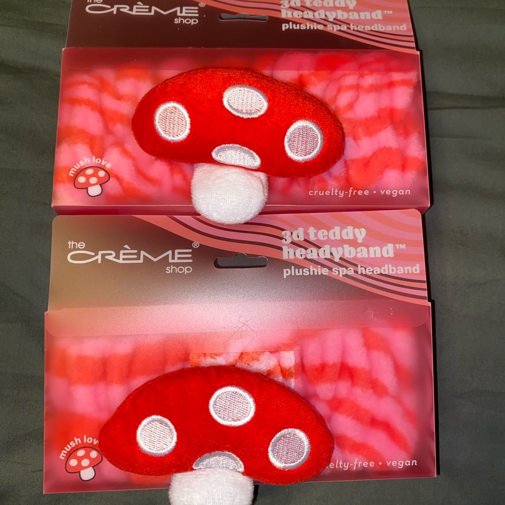 the CRÈME shop Red Mushroom Plush Headband - Women Accessories